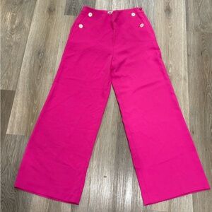 J. CREW | Red Wide Leg Pocket Pants Sz 2